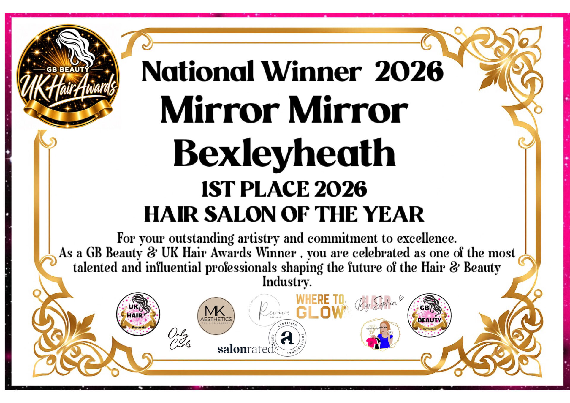 Celebrating UK Salon of the Year